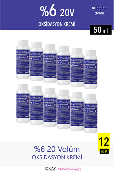 Nevacolor Premium Nevacolor Oksidasyon Kremi %6 20v 50 ml 12'li Set