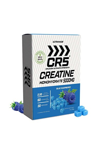 C5 CR5 Creatine Gummies 5000mg - Creatine Monohydrate Gummies Blue Raspberry