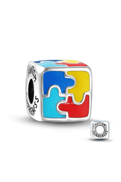 Choice B913cai Beautiful 925 Pure Silver Casual Series Rubik's Cube Dice Caro...