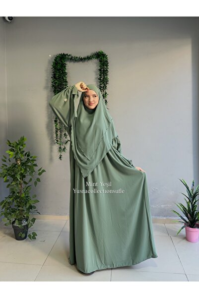 Yüsra Collection طقم فستان ليزا مطرز بالبابونج وتنورة قصيرة منفوشة مكون من قط...