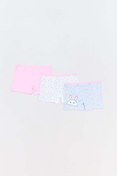 Fulla Moda Μπόξερ για κορίτσια 3 τεμαχίων Rabbit printed