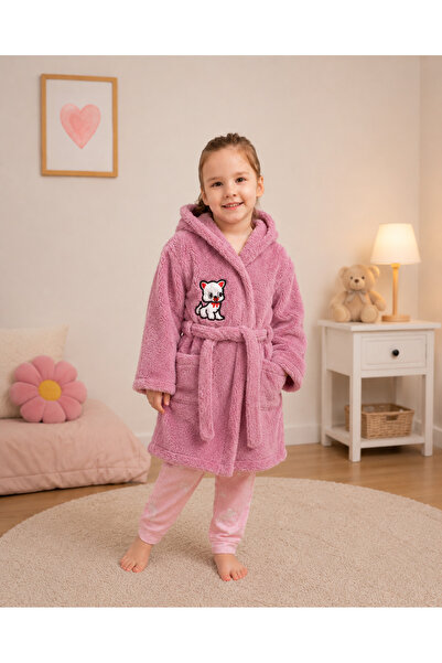 Sweet's Collection Kız Çocuk Genç Welsoft Peluş Polar Sabahlık