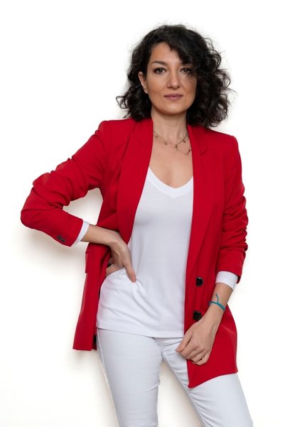SİSTERS2HC Long Sleeve V-Neck Women's Basic White T-Shirt