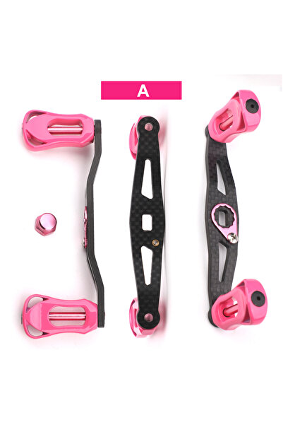 Choice A.Pink ROLLFISH Fishing Reel Handle Rocker Arm Carbon Fiber Light Weig...