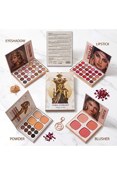 Generic Brand Nora Flowers Make Up Kit - لوحة متعددة الألوان