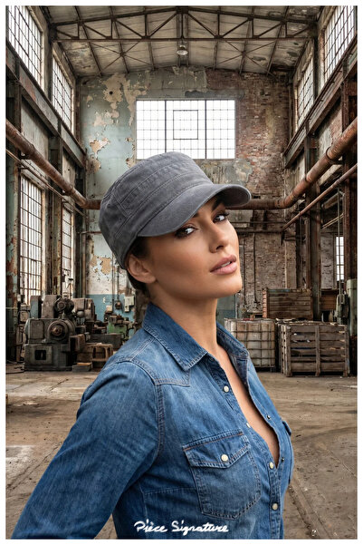 PIECE SIGNATURE 100% Acrylic, Washable Trucker Castro Hat, Adjustable with Be...