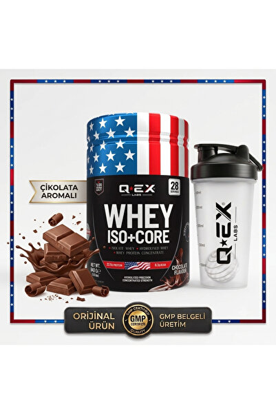 QEX LABS Iso+Core Whey Protein Tozu 840 Gr