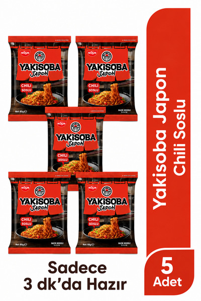 Nissin Noodles NİSSİN YAKİSOBA NOODLE CHILI SOS 84 GR*5