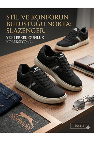 Slazenger أحذية رجالية صيفية مضادة للعرق ومضادة للانزلاق ولا تسبب الروائح الك...