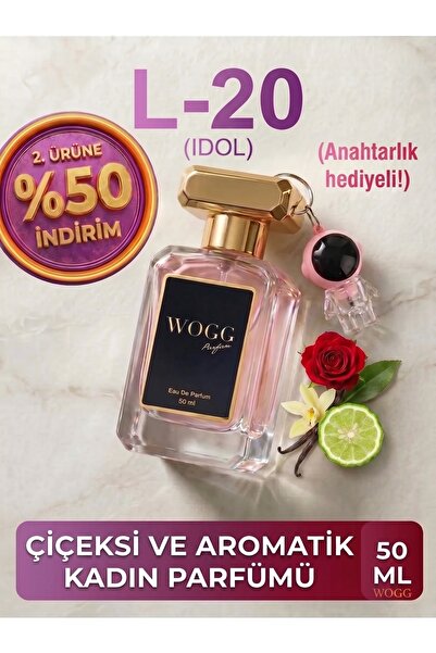 WOGG PARFÜM L20 Idolee | Uzun Süre Kalıcı Kadın Parfüm | Yasemin, Gül, Misk |...
