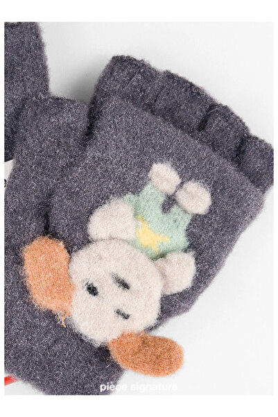 PIECE SIGNATURE 95% Acrylic 5% Spandex, Boys' Soft Cover Cut Gloves (Ages 4-8)