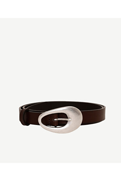 Yargıcı Buckle Detailed Leather Belt