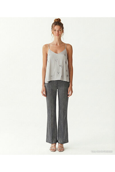 Yargıcı Regular V-Neck Strappy Blouse