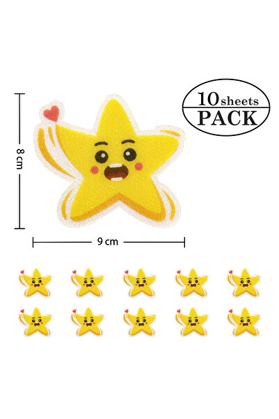 Choice AS829 10pcs Cartoon Pattern Bathroom Bathtub None Slip Stickers Stairc...