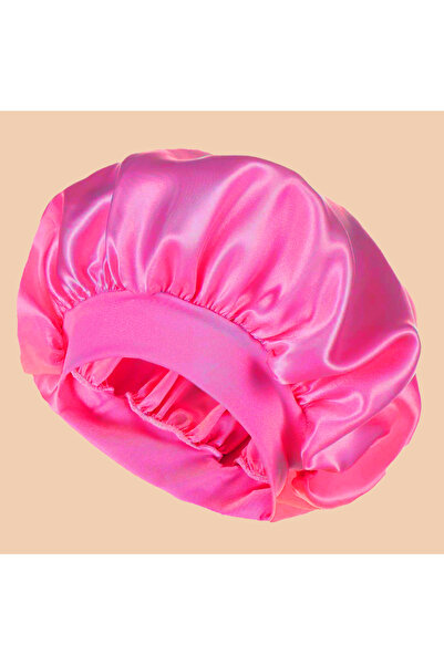 Choice SameColor2192DPINK 1pc Women's Solid Color Satin Wide-Brimmed Shower C...