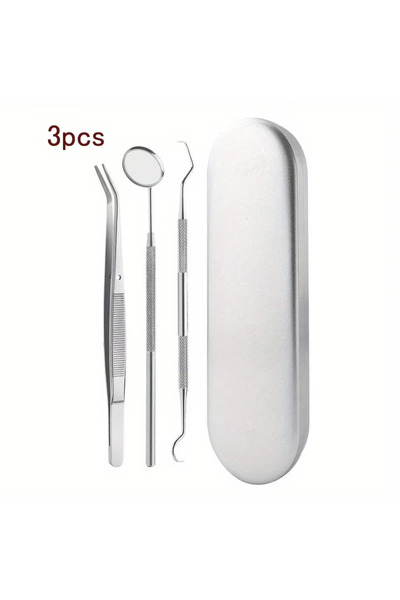 Choice1 3pcs with box Dental Tool Set Dental Mirrors Oral Scope Tweezers 3pcs...