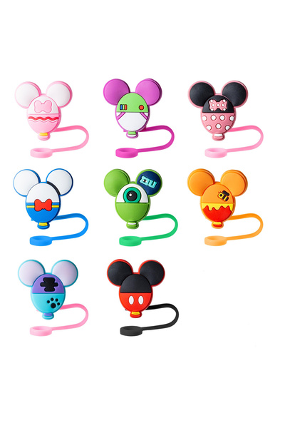 Choice JJ221-A1 8pcs Cute Mice Straw Covers for Stanley Cup, 0.4in/10mm Diame...