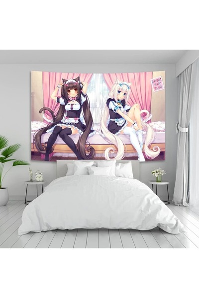 Choice 75x100cm ANW4 Anime Nekoparas Wall Tapestry Kawaii Background Cloth Wa...