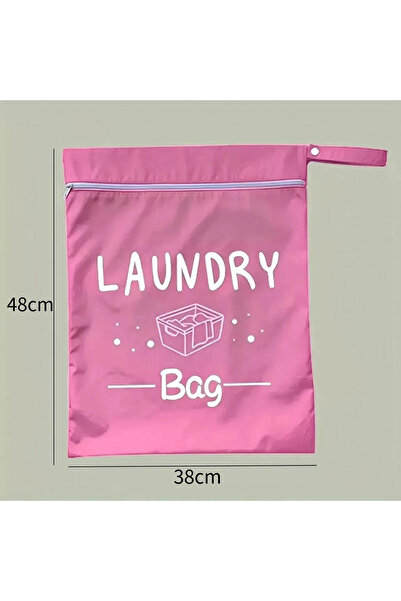 Choice Pink Laundry Bags with Zip, Waterproof Laundry Bag Travel, Reusable We...