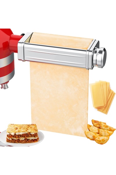 Choice ملحق Pasta لخلاط KitchenAid، قطاعة ولفافة شرائح المعكرونة وسباغيتي وفي...