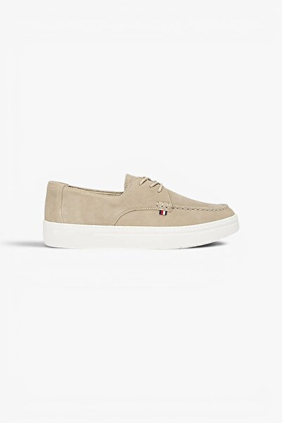 Tommy Hilfiger CASUAL SUEDE STITCH TOE HYBRID Erkek Bej Günlük Ayakkabı - FM0...