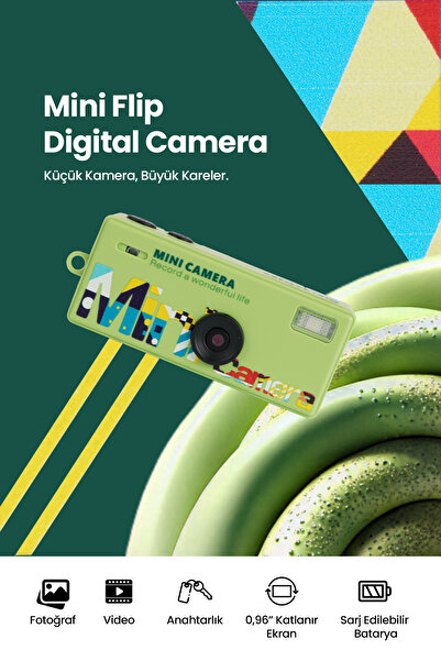 Pikas Joyplus Camera Mini Dijital Kamera Retro Tasarım Taşınabilir Video ve F...