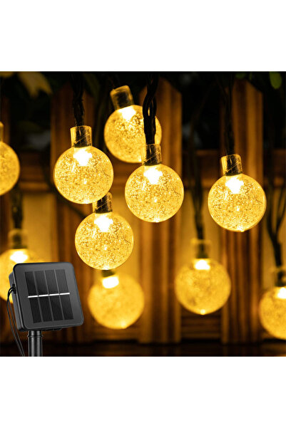 Choice17 5M20LED1pc Warm White Solar String Lights Outdoor 60 Led Crystal Glo...