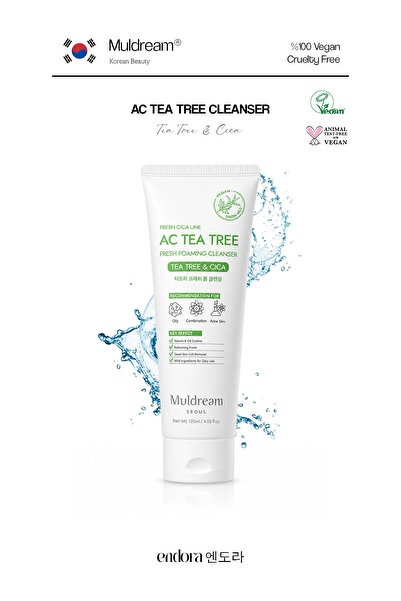 Muldream Ac Tea Tree Fresh Foaming Cleanser Yüz Temizleme Köpüğü Sebum Dengel...