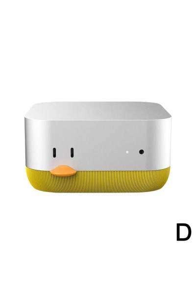 choice2 YELLOW With Power Button Cute Cartoon Duck Base Bracket for Mac Mini ...
