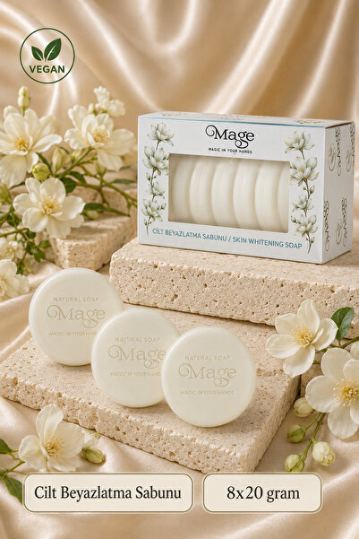 Mage Cosmetics Mage Doğal Cilt Beyazlatma Sabunu 8'li Set 20 gram x 8 adet bi...