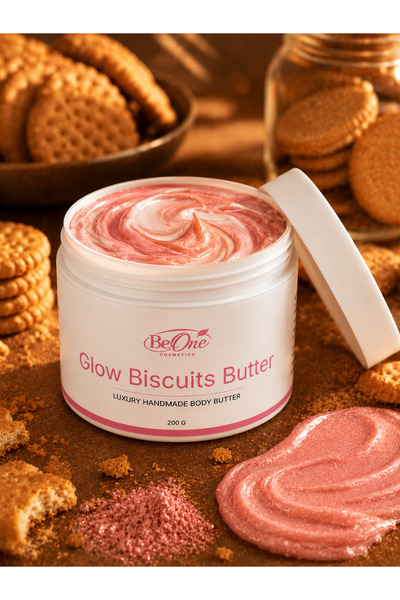 BeOne Cosmetics Glow Biscuits Butter - unt de corp cu particule stralucitoare...