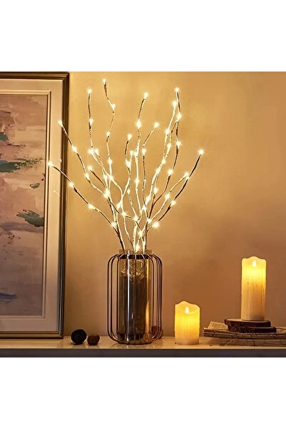 Choice 20LED Warm White HOMEFISH 1 PC White Birch Branch LED Festive Lights B...
