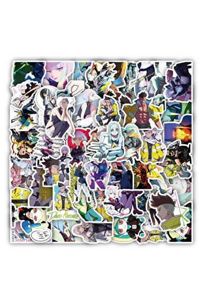 Choice MULTICOLOR 60PCS Cartoon Cyberpunk: Edgerunners Stickers Set DIY Phone...