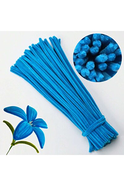 Choice4 100pcs sea blue 100/300 PCS 6 Colors Gradient Blue Pipe Cleaners Chen...