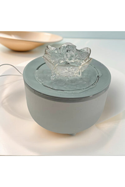 Choice 1.2L 15 15 9 CM USB 5V green lotus flowers Pets Water Fountain Auto Fi...