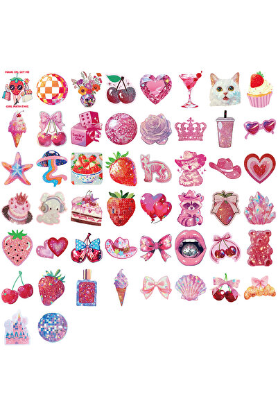 Choice 50pcs All 50/100pcs Sparkling Pink Series Rose Pink Cross Border New D...