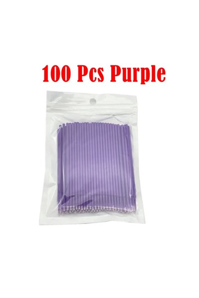 Choice4 purple 100Pcs/Bottle Dental Disposable Micro Brushes Applicators Micr...