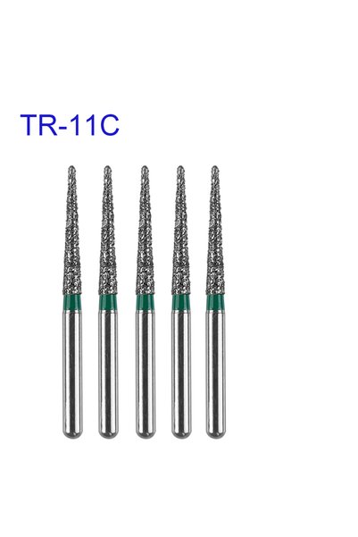 Choice3 مثاقب أسنان ماسية من سلسلة TR-11C، ذات طرف مستدير مدبب، مستلزمات عياد...