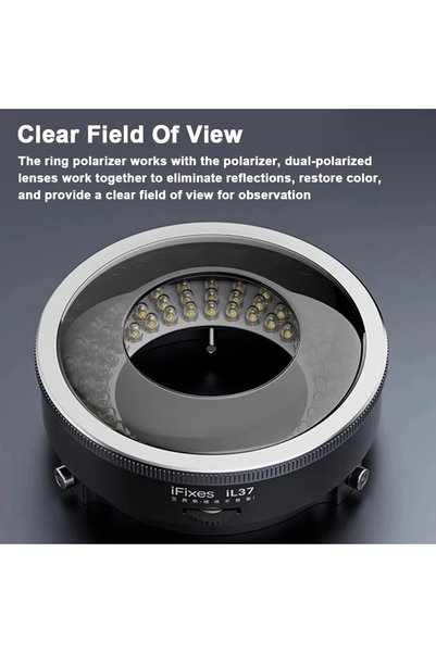 Choice جهاز تحليل LED قابل للدوران 360 درجة من نوع IFixes IL37 Polarized Ring...