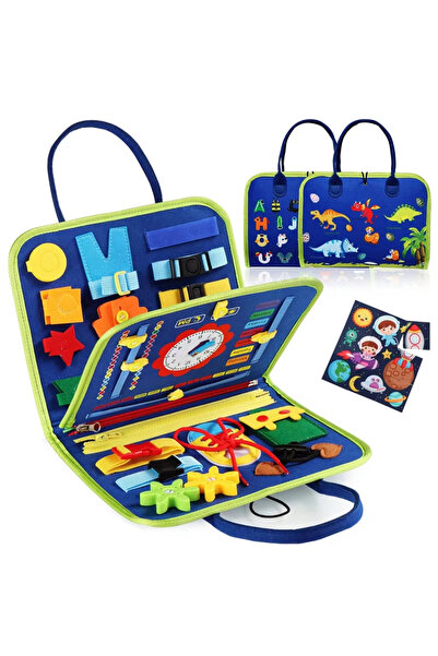 Choice3 DINOSAUR Montessori Toys Busy Board Sensory Activity Developing Board...