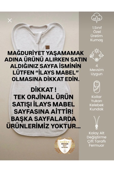 ilays beauty Yenidoğan Kundak Tulumu uyku kundağı uyku tulumu
