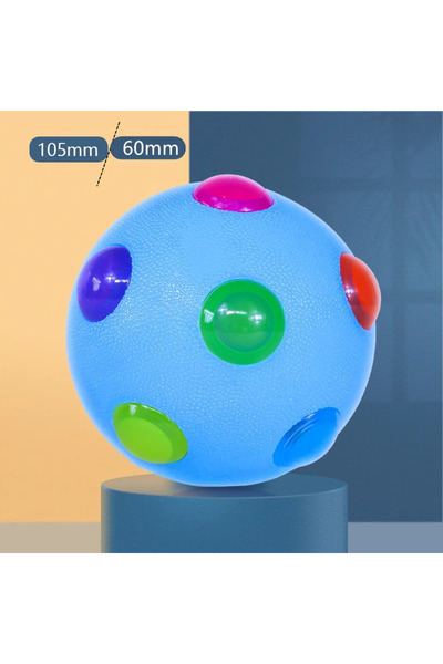 Choice 105mm Blue Dog Toy Glowing Ball LED Puppy Balls Flashing Elastic Ball ...