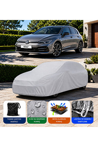 COCEM Volkswagen Golf 8 Premium Araç Brandası Su Geçirmez UV Korumalı Tam Kor...