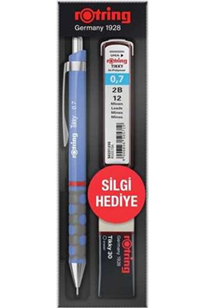 Rotring Tikky Versatil Violet 3-Piece School Set Eraser Gift