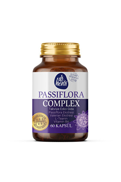Dr.Henri Passiflora Complex – Passiflora, Valerian, L-Teanin ve Vitamin B6 60...