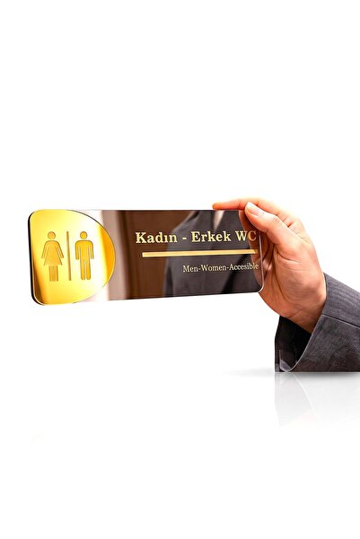 LuxuryConcept Erkek - Kadın WC Yönetim Mutfak Ofis Oda Kapı İsimliği Yönlendi...
