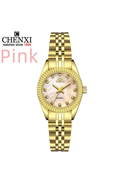 Choice 004A IPG Pink CHENXI Brand Top Luxury Ladies Golden Watch for Women Cl...