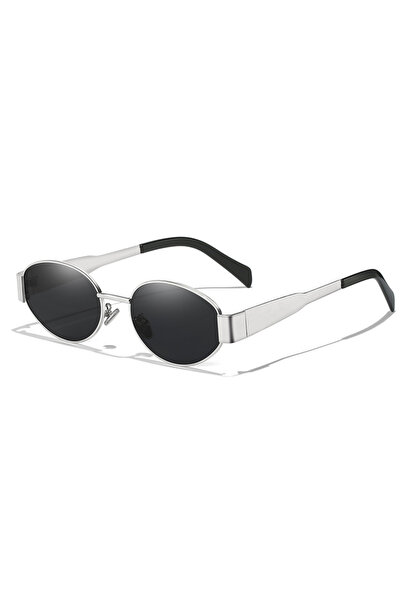 Choice black New Sunglasses For Women And Men Sun Glasses Alloy Oval Eyewear