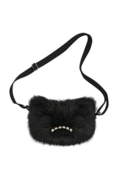 Choice5 Annoyed Alien BLACK Fuggler Ugly Tooth Monster Plush Bag Crossbody Ba...