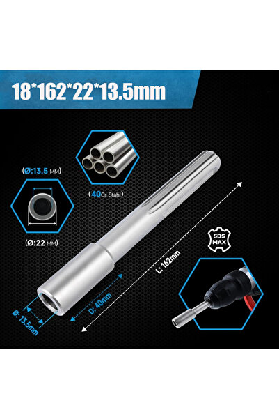 Choice 162x22x13.5mm SDS Max Shank Ground Rod Driver Earth Stake Grounding Ro...